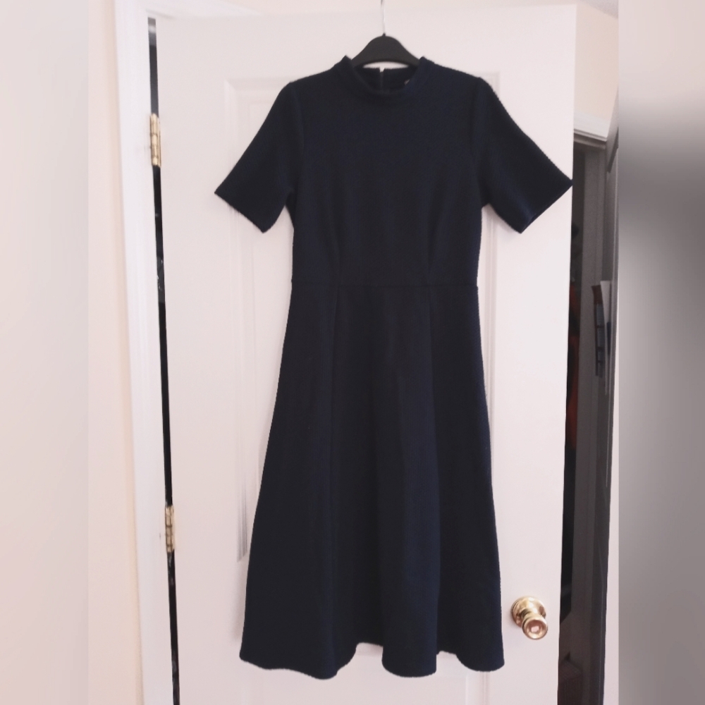 Navy Asos midi dress